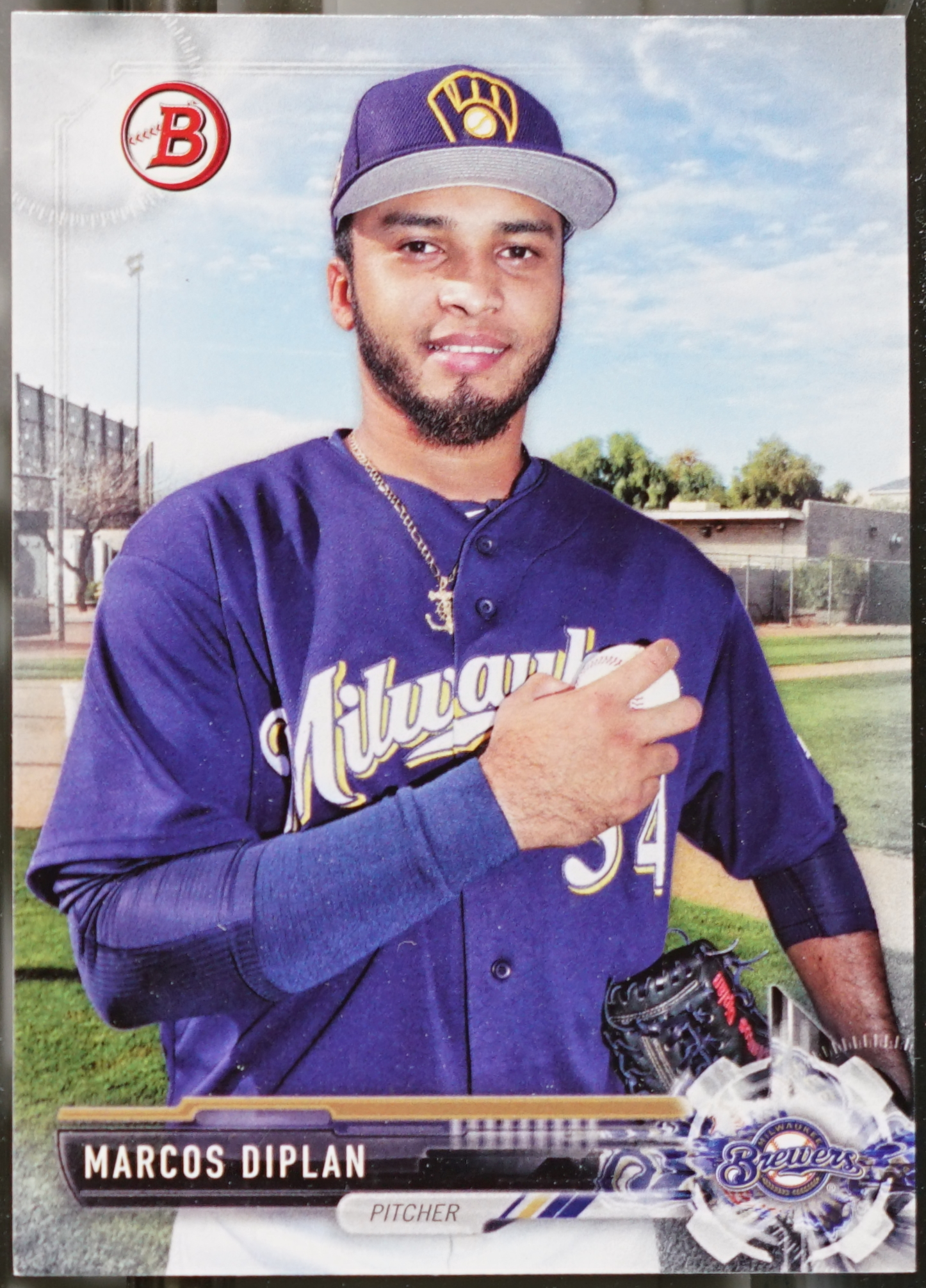 2017 Bowman Draft #BD-16 Marcos Diplan Baseball EX | eBay